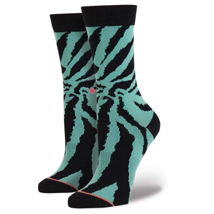 STANCE 襪子 - ZEBRA 綠色斑馬 女襪 - W63A14ZEB 1
