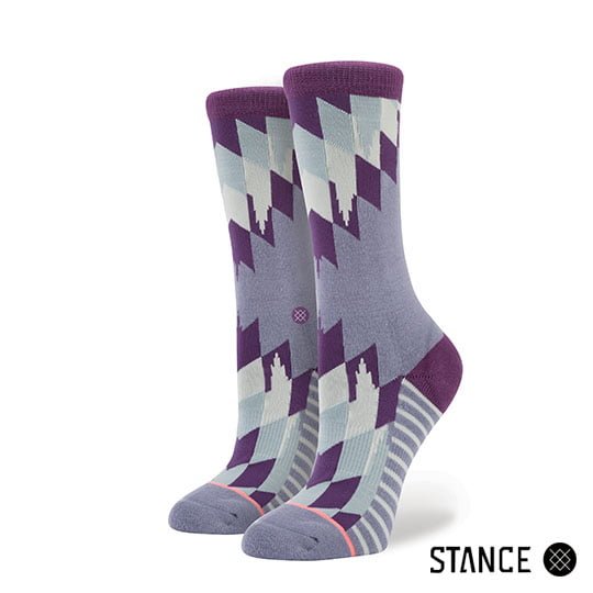 STANCE 襪子 - Mesa Grande 紫色幾何圖形 女襪 - W6300MES 1