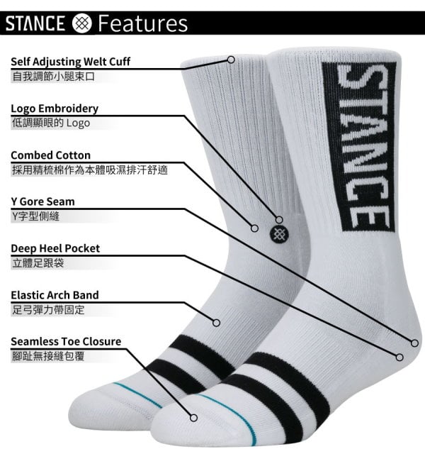STANCE 襪子 - UNITED 聯合國概念設計款 男襪 - M545A16UNI 3