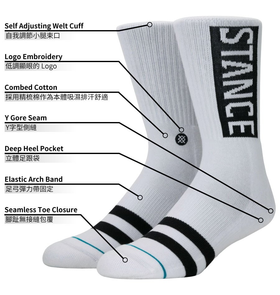 STANCE 襪子 - 美國龐克樂團 MISFITS 聯名設計款 女襪 - W556C18MSF-PNK 8