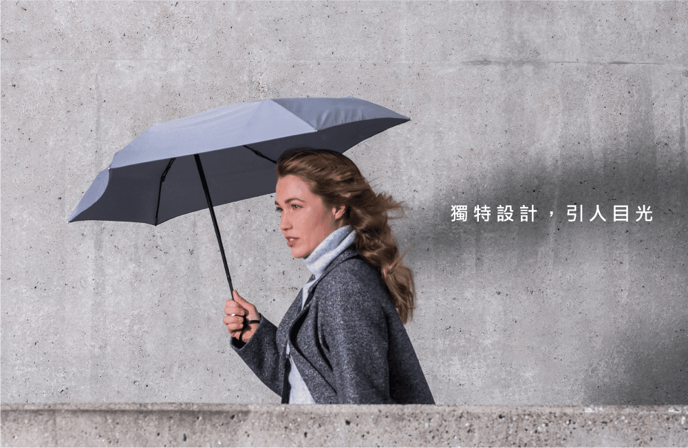 senz° 盛世 - Foldable Umbrella Manual 摺疊防風傘 – Pure Black / 燕尾黑 20