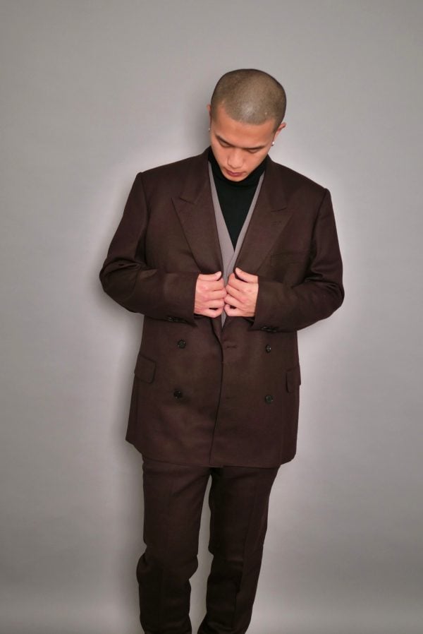LITTLEBIG – Flannel Double Jacket / 長版法蘭絨雙排扣西裝外套 10