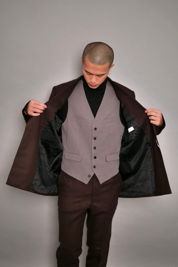 LITTLEBIG – Flannel Double Jacket / 長版法蘭絨雙排扣西裝外套 9