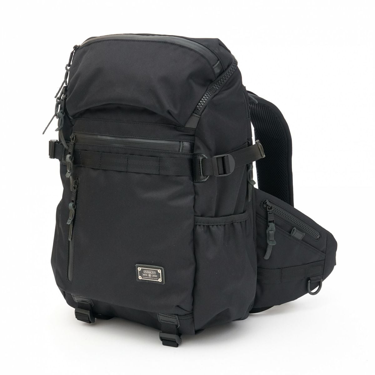 AS2OV 第二系列– CORDURA DOBBY 305D ROUND ZIP BACK PACK BLACK S 