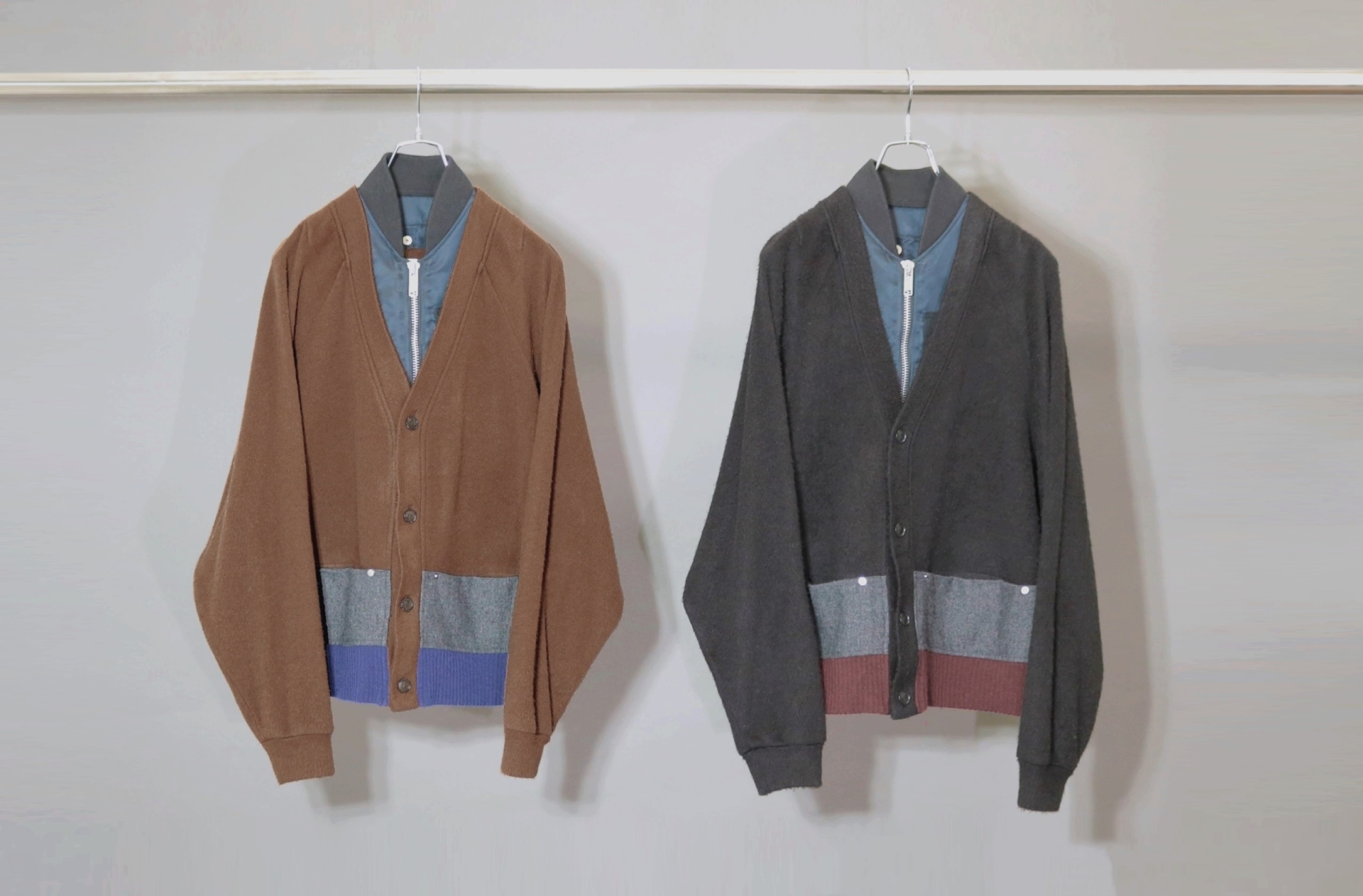 elephant TRIBAL fabrics – MA-1 Docking Cardigan / 假兩件拼接外套 MA-1 X 針織衫 12