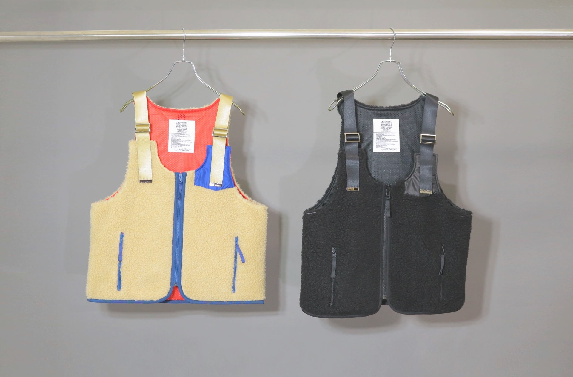 elephant TRIBAL fabrics – Boa Strap Vest (BEIGE) / 毛絨拼接背心 10