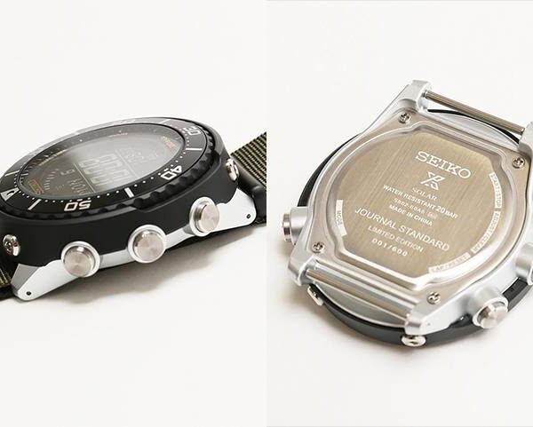 SEIKO x Journal Standard — (數位) 小鮪魚罐頭太陽能錶 Prospex Fieldmaster LOWERCASE 11