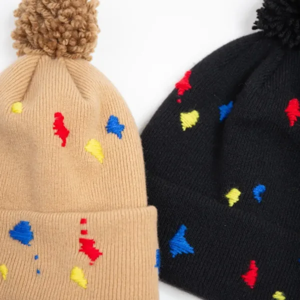 Indietro Association – IA Paint Embroidery Knit Cap 135 潑漆刺繡毛球針織帽 24