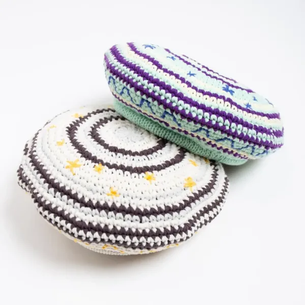 Indietro Association – IA Twinkle Star Knit Beret 140 星星刺繡條紋針織貝雷帽